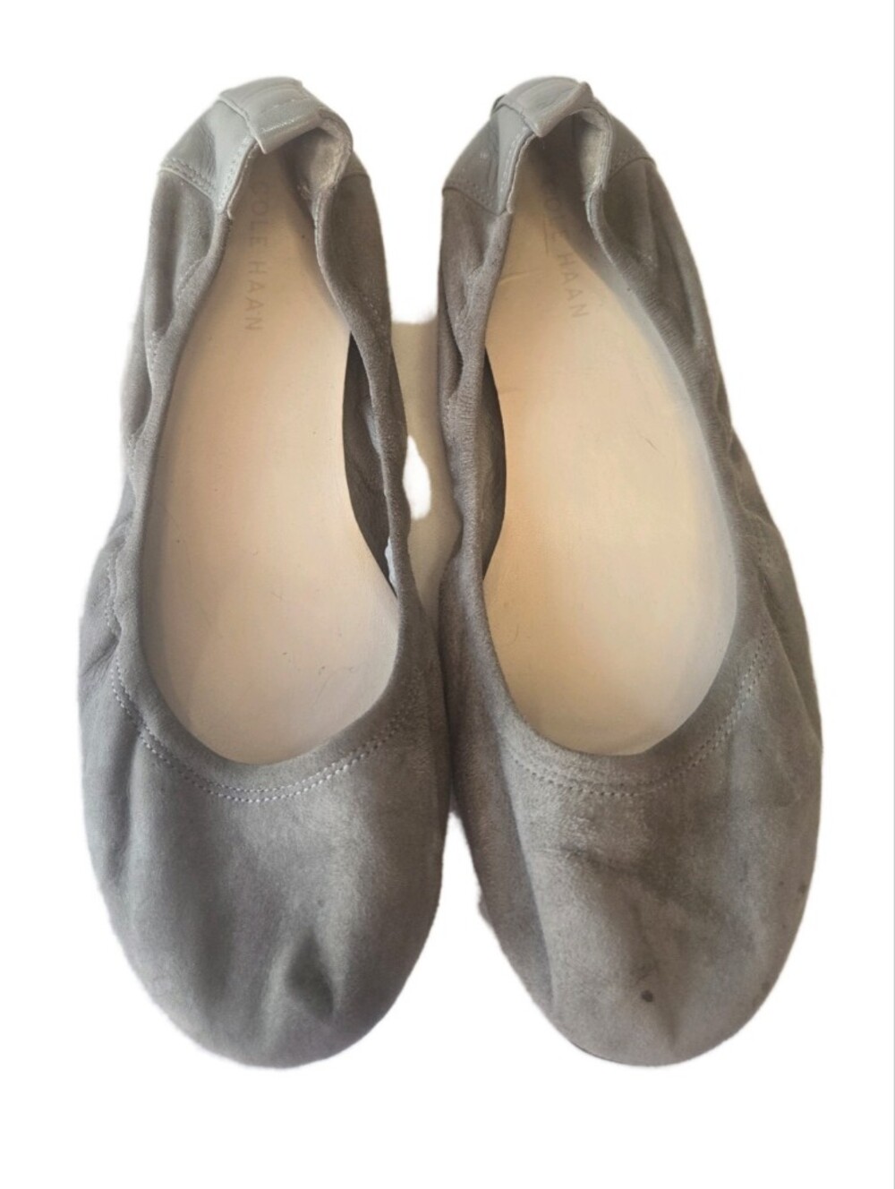 3 For $15 Cole Haan Gray Suede And Leather Ballet Flats 6.5